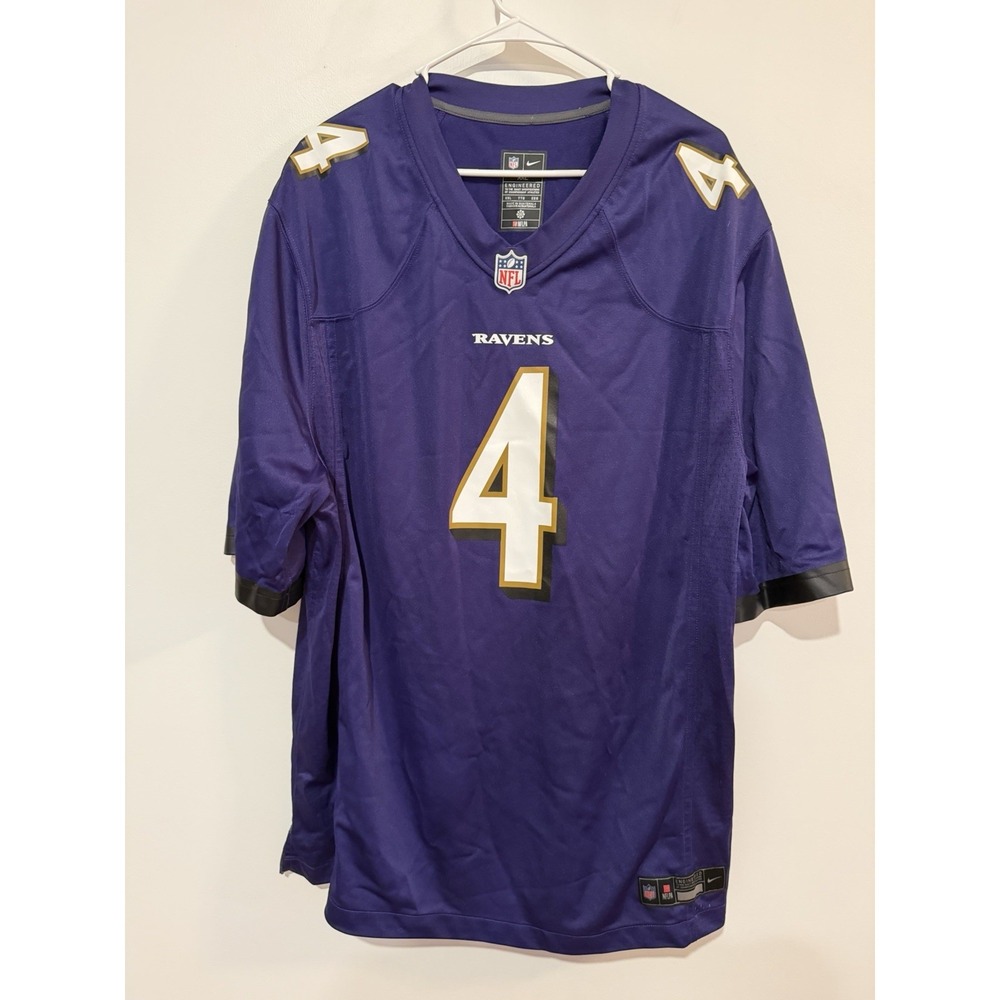 Nike Baltimore Ravens Zay Flowers 4 Football Jersey Mens XXL Purple NFL